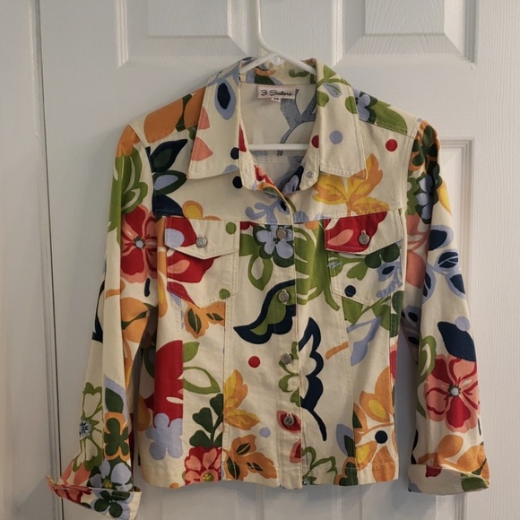 3 Sisters Jackets & Blazers - 3 Sisters Floral Jacket